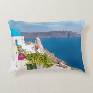 Griechisches Paradies. Aquarellmalerei von Dekokissen