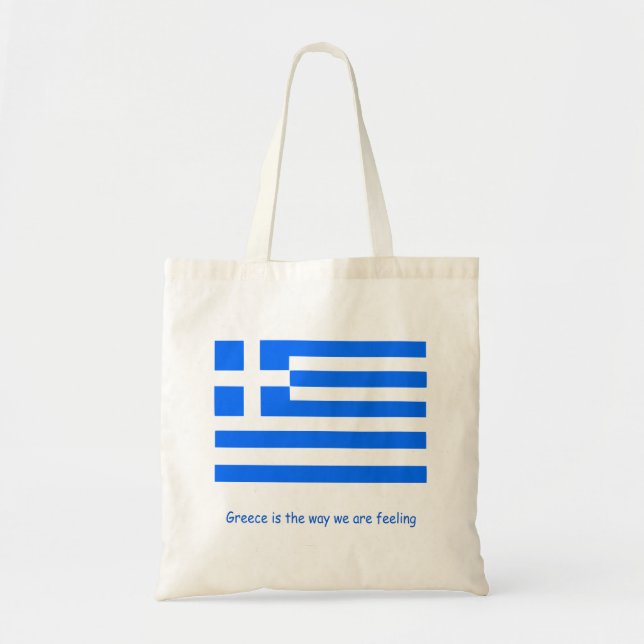 Griechisches Patriot-Fan-Design Tragetasche (Vorne)