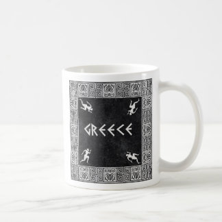 Griechisches quadratisches Muster Tasse