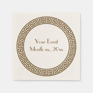 Griechisches Schlüsseldesign Napkins Serviette