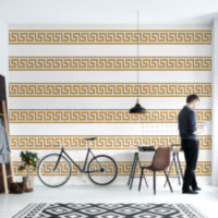 Griechisches Schlüsselgold für Weißer Designer