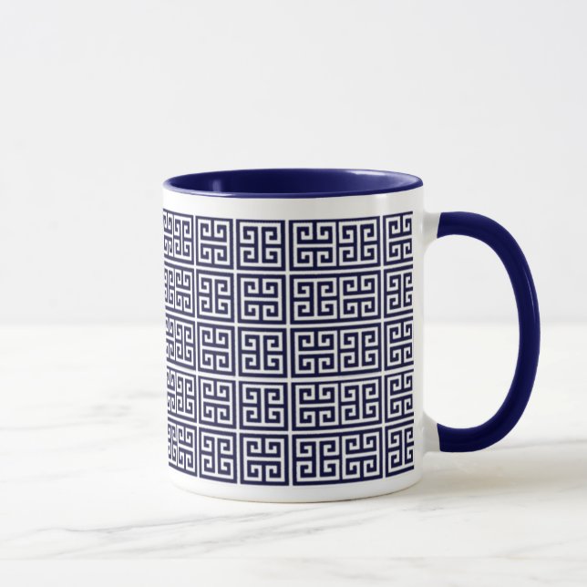 griechisches Schlüsselmuster Tasse (Rechts)