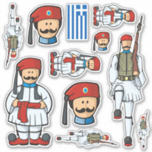 Griechisches Set Tsolias Sticker