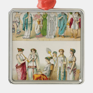 Griechisches Theaterkleid Ornament Aus Metall