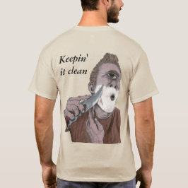 Griechisches Zyklop-Messer, das Fantasie-Kunst-T - T-Shirt