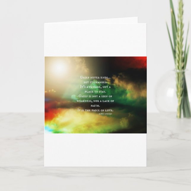 GRIEF endet nie Karte (Vorderseite)