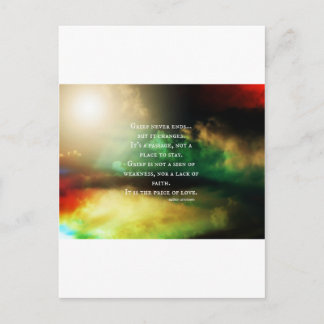 GRIEF endet nie Postkarte