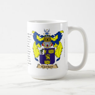 Grier, der Ursprung, die Bedeutung und das Wappen Kaffeetasse