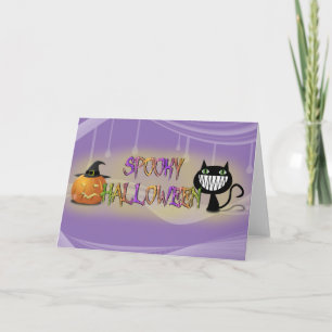 griesgrämiges Halloween Karte