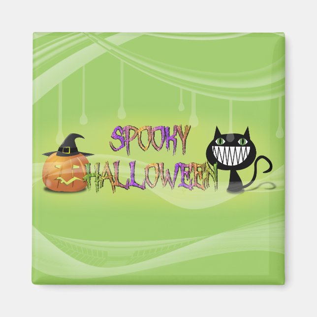 griesgrämiges Halloween Magnet (Vorne)