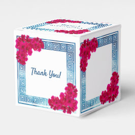 Griesische Wasserfarbe + Rosa Babydusche Geschenkschachtel