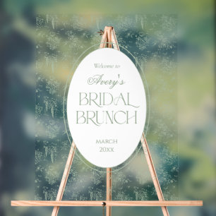 Grieß Toile Floral Vintage Brautparty Begrüßung Acrylschild