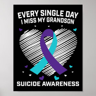 Grießgeschenke für den Verlust von Grandson Suicid Poster