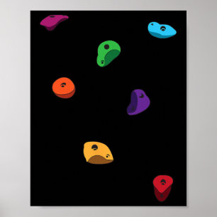 Griff für Kletterer Bouldering für Männer Frauen Poster