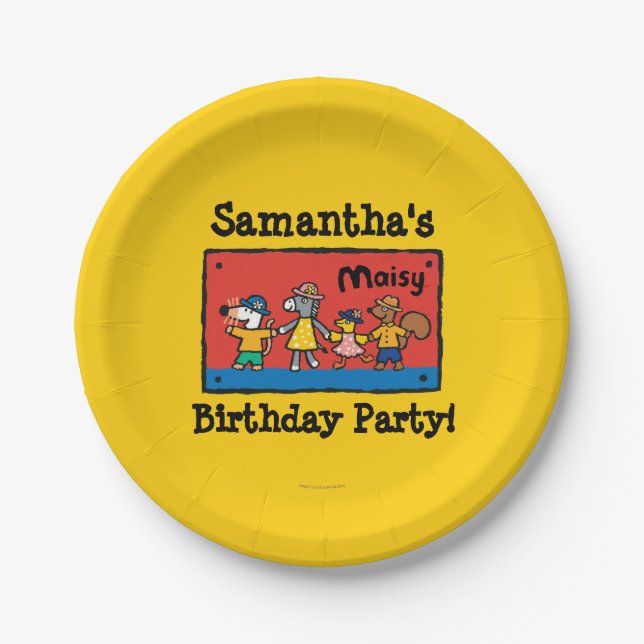 Griff-Hände Maisy und der besten Freunde Pappteller (Vorderseite)