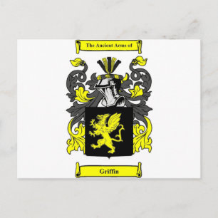 Griffin Coat of Arms Postkarte