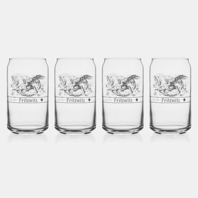 Griffin Drinking Brillen für Bar Establishments Dosenglas (Hinten)