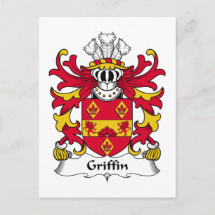 Griffin Familienwappen Postkarte