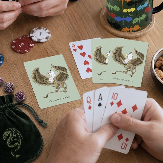Griffin Fantasy Griffin Mythology Spielkarten (Von Creator hochgeladen)
