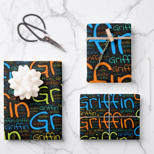 Griffin Geschenkpapier Set (Vorderseite)
