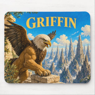 Griffin, Gothic Fantasy-Monster Mousepad