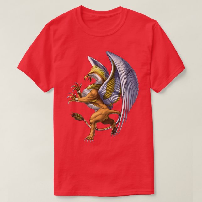 Griffin Greece Mythology Deity God Alcient Grieche T-Shirt (Design vorne)
