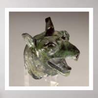 Griffin-Kopf, Fragment eines Kessel-Anbaugeräts, f