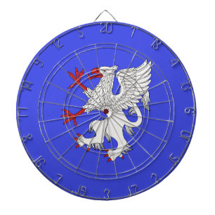 Griffin Rampant Argent Dartscheibe