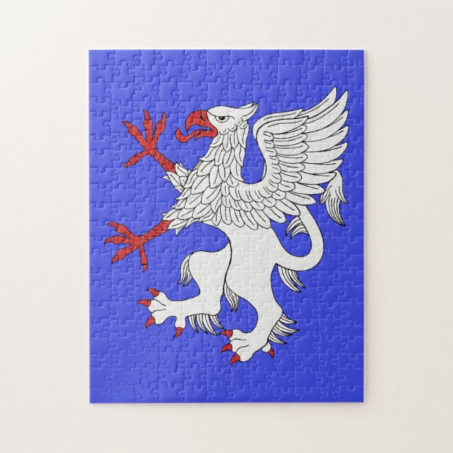 Griffin Rampant Argent Puzzle (Vertikal)