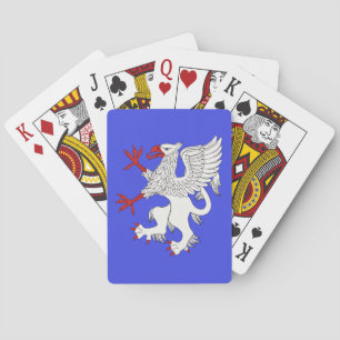 Griffin Rampant Argent Spielkarten