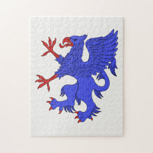 Griffin Rampant Azure Puzzle