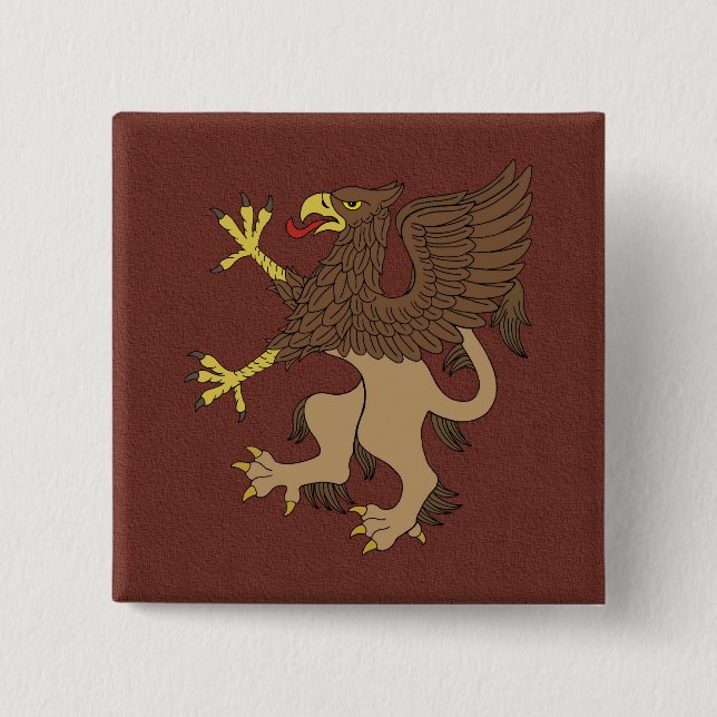 Griffin Rampant Button (Vorderseite)
