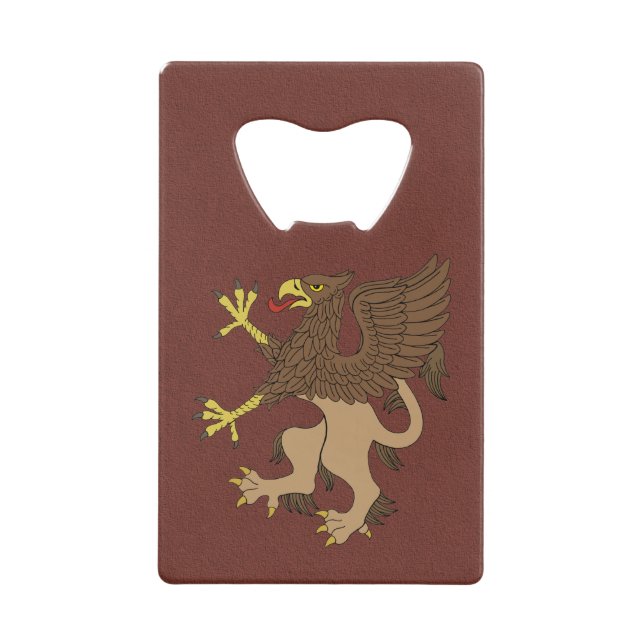 Griffin Rampant Geldbeutel Flaschenöffner (Vorderseite)