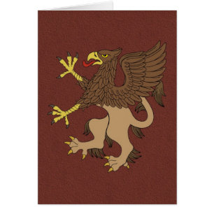 Griffin Rampant Grußkarte
