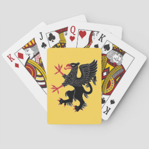Griffin Rampant Sable Spielkarten