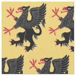 Griffin Rampant Sable Stoff