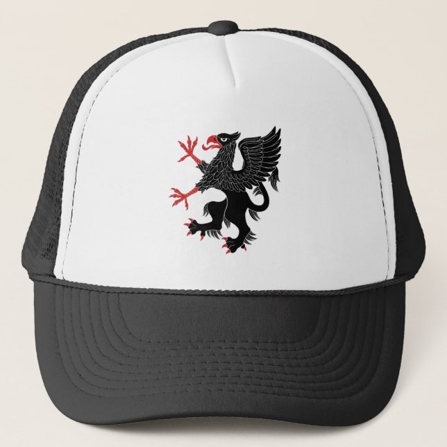Griffin Rampant Sable Truckerkappe (Vorderseite)