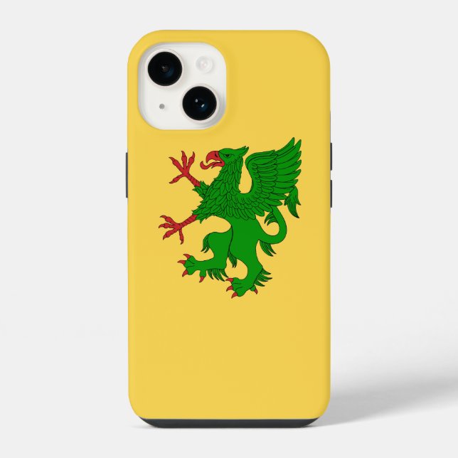 Griffin Rampant Vert iPhone Hülle (Rückseite)