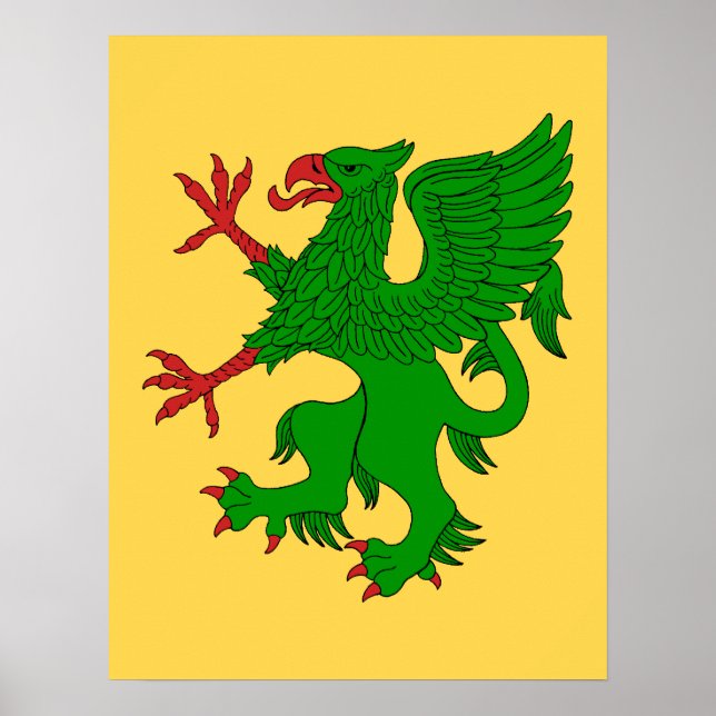 Griffin Rampant Vert Poster (Vorne)