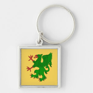 Griffin Rampant Vert Schlüsselanhänger