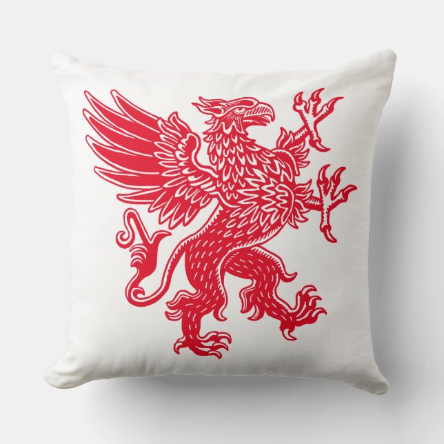 Griffin - Red Kissen (Vorderseite)