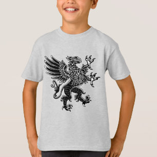 Griffin - Schwarzweiß-T - Shirt
