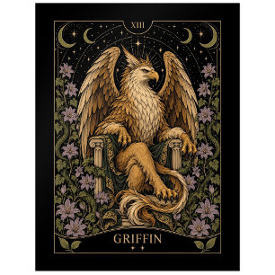 Griffin, Sternen-Tarot-Kunst Postkarte