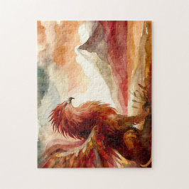 Griffin und Mountain Watercolor Art Puzzle