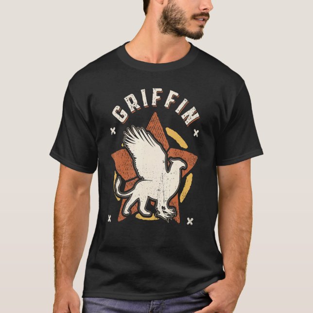 Griffin Vintag Retro Classic T-Shirt (Vorderseite)