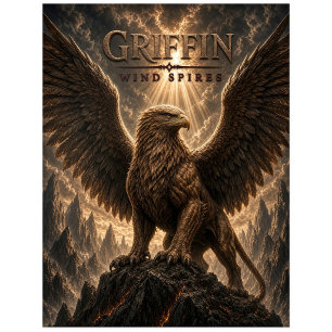 Griffin Wind Spires Dark Cinema Postkarte