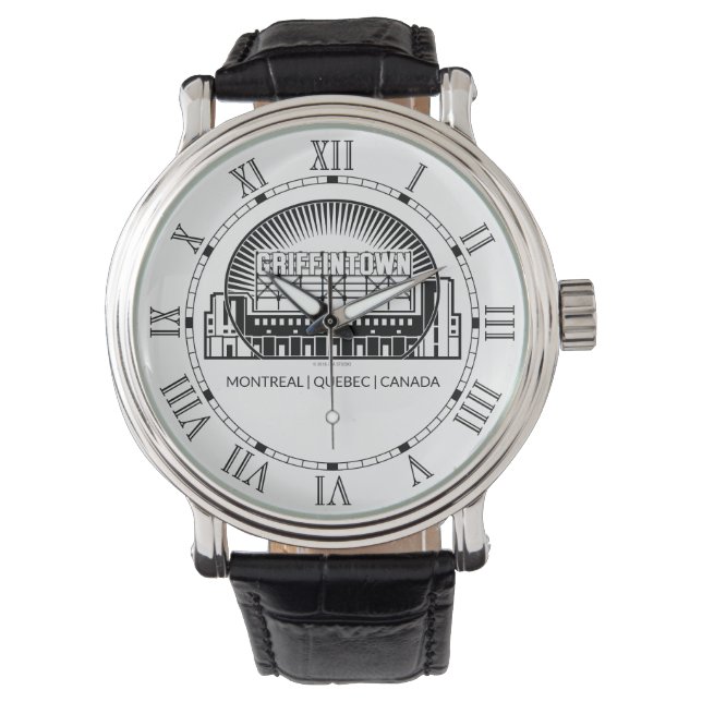 Griffintown-Sehenswürdigkeit Armbanduhr (Vorderseite)