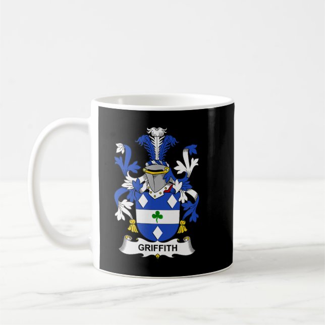 Griffith Coat of Arms  Family Crest  Kaffeetasse (Links)