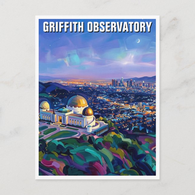 Griffith Observatory Postkarte (Vorderseite)