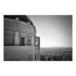 Griffith Observatory und Downtown Los Angeles Fotodruck